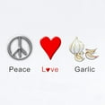 thumbnail image 2 of CafePress - Peace Love Garlic Infant Bodysuit - Baby Light Bodysuit, Size Newborn - 24 Months, 2 of 4