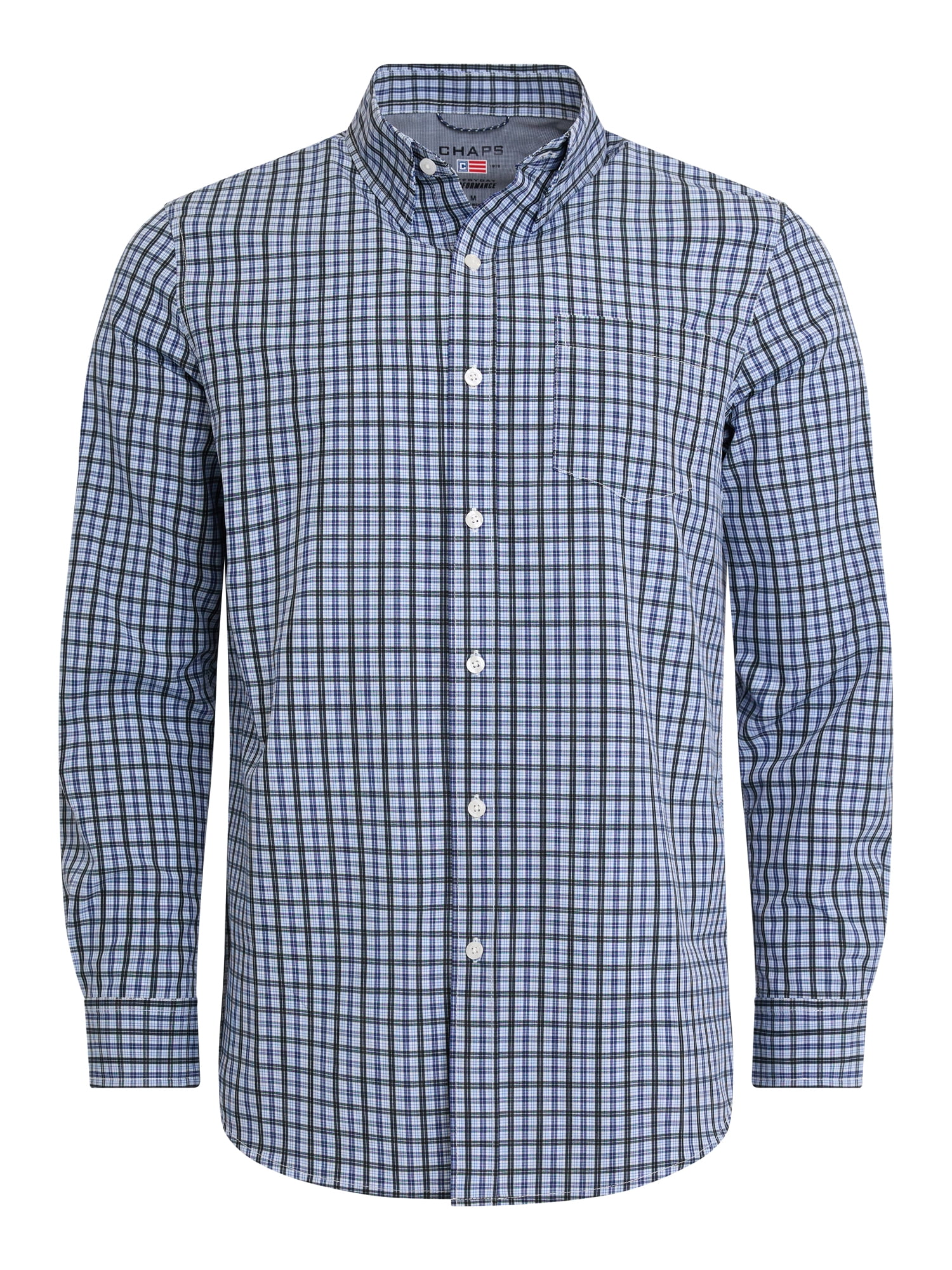 Chaps Men’s and Big Men’s Everyday Performance Long Sleeve Shirt, Sizes S–2XL