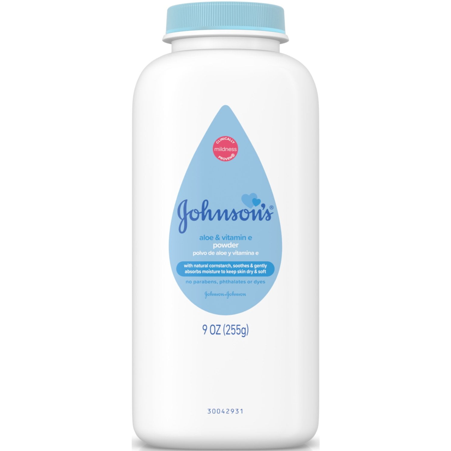 Johnson's Baby Powder, Soothing Aloe & Vitamin E, 9 oz (5 pack) (Bundle)