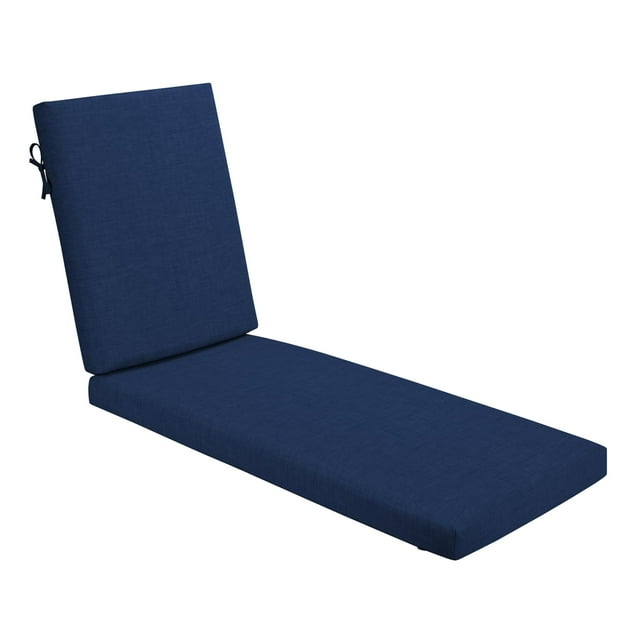 Cojín Para Tumbona De Exterior De Espuma Arden, 21 X 72, Fabricado Con Profoam, Resistente A La Lluvia, Resistente A La Decoloración, Azul Zafiro Leala