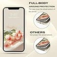 thumbnail image 5 of Designed for iPhone 12 Case Phone Cover 6.1-Inch, Stone Cute Curly Wave Frame Shape Slim Soft TPU Gel Rubber Bumper Shockproof Protective Phone Cases, White, 5 of 17