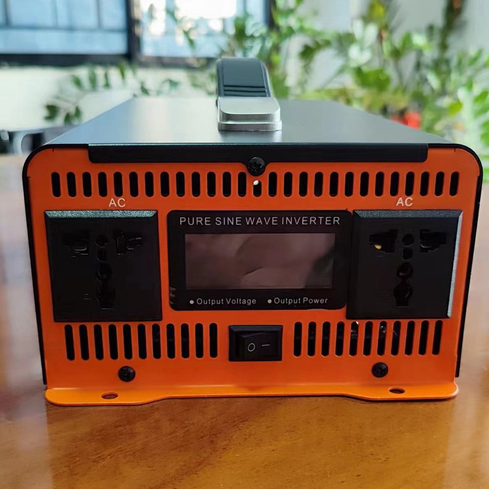 2500W Pure Sine Wave Power Inverter for 12V/24V/48V/60V/72V AC 220V with USB