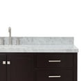 thumbnail image 5 of Ariel Cambridge 67 Inch Single Rectangle Sink Vanity With Carrara White Marble Countertop With 1.5 Edge In Espresso, 5 of 10