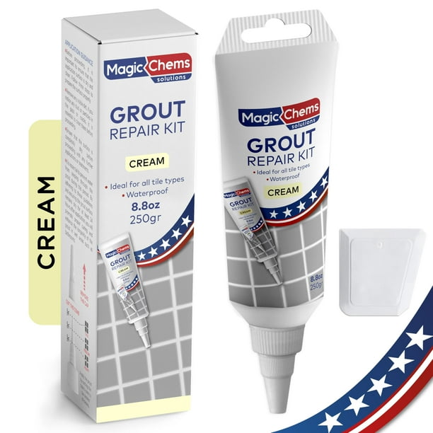 Kit de Reparación de Lechada Magic Chems Crema 250g Secado Rápido