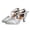 Silver, variant on Fashion Womens Dancing Shoes Breathable High Heels Outdoor Leisure Sandals Platform for Women High Hee Sequins Shoes Social Dance Shoes