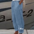 thumbnail image 1 of Simua Loose Fit Line Pants for Women Casual Summer Trousers, 1 of 4