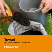 Fiskars 12.25 Ergo Flower Bed Trowel with Cast Aluminum Head