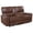 Red, variant on Benjara Lima Power Recliner Loveseat- Brown Faux Leather- USB Port- Foam- 72"