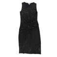 thumbnail image 1 of bar III Vestido ajustado con brillo metálico para mujer, negro, extra pequeño, 1 of 2