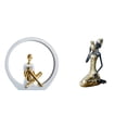 thumbnail image 1 of Estatua de niña,Estatuas de mujeres y niñas,figuritas decorativas elegantes,Escultura de arte abstracto,regalo creativo y moderno para el hogar.,Estatua de la dama,Estatua de dama tribal, 1 of 8