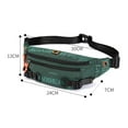 thumbnail image 5 of sunsanly Large Crossbody Fanny Pack Sports Waist Bag Waterproof Hip Pouch Bum Bag Outdoor Waist Pack for Jogging Hiking Fishing Men Women, 5 of 7
