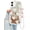 White with Bracelet, variant on Compatible with iPhone 14 Pro Max Case with Wavy Edge, Cute White Heart Mirror Curly Phone Cases, Shockproof Hard PC & Soft TPU Bumper Protection Cover for Women Girls