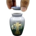 thumbnail image 3 of UR Keepsake Urn –Pigeon Grave Cross Keepsake Cremation Urn for Human Ashes with Velvet Box & Velvet Bag-Mini Keepsake Urn - Affordable Keepsake Urn (3 cu.in), 3 of 8