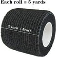 thumbnail image 2 of PINHEN 12 Pack 2" x 5 Yards Self Adhesive Elastic Bandage Wrap Stretch Self-Adherent Tape for First Aid,Sports, Wrist, Ankle, 2 of 3