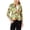 Black - tropical, variant on XOXO Womens Ruched Sleeve One Button Blazer Jacket, Black, Juniors, Small