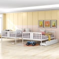 thumbnail image 6 of White Full over Full Bunk Bed with Drawers and Ladder, 6 of 8