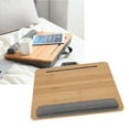 thumbnail image 1 of Laptop Table, Safe Ergonomic Angle Portable Humanized Lap Desk Exquisite with Cushion for Writing for Playing, 1 of 7