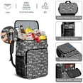 thumbnail image 5 of Travel Cooler Bag - Black Cartoon Dinosaurs Fossils Pattern Camping Beer Cooler Backpack with Bottle Opener- Waterproof Insulated Picnic Backpacks - Cooler Bag for Beach, 5 of 6