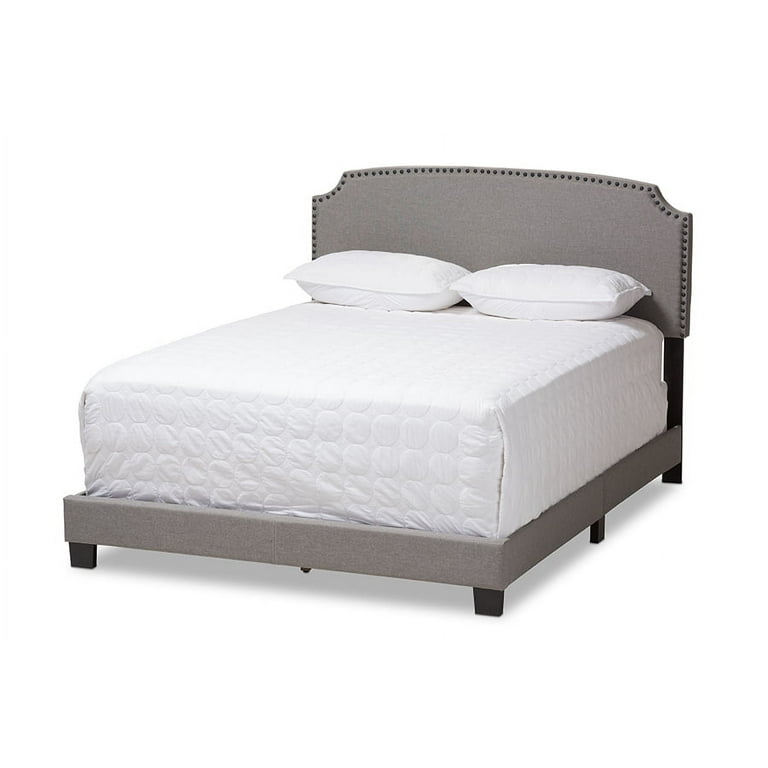 Baxton Studio Odette Modern and Contemporary Light Grey Fabric Upholstered Full Size Bed Baxton Studio Odette Modern and Contemporary Light Grey Fabric Upholstered Full Size Bed