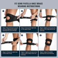 thumbnail image 5 of 1Pcs Patella Knee Brace Knee Compression Sleeve Support for Women Men Knee Pain Arthritis Pain Workout Knee Guard Knee Pads, 5 of 5