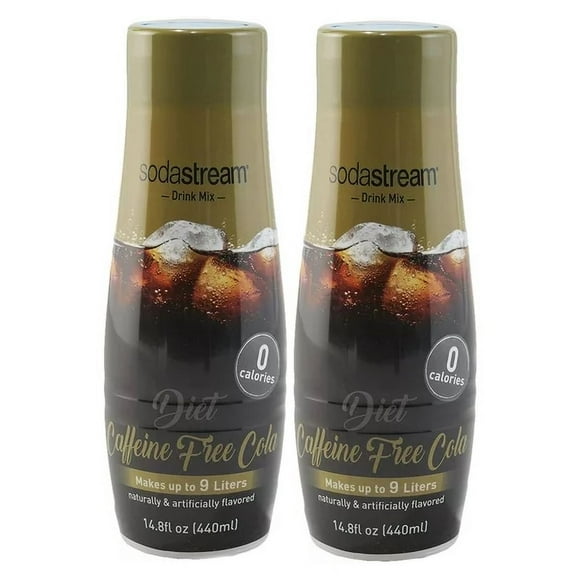 SodaStream Diet Caffeine Free Cola Flavor Mix, 14.8 Fl Oz, 2 Count