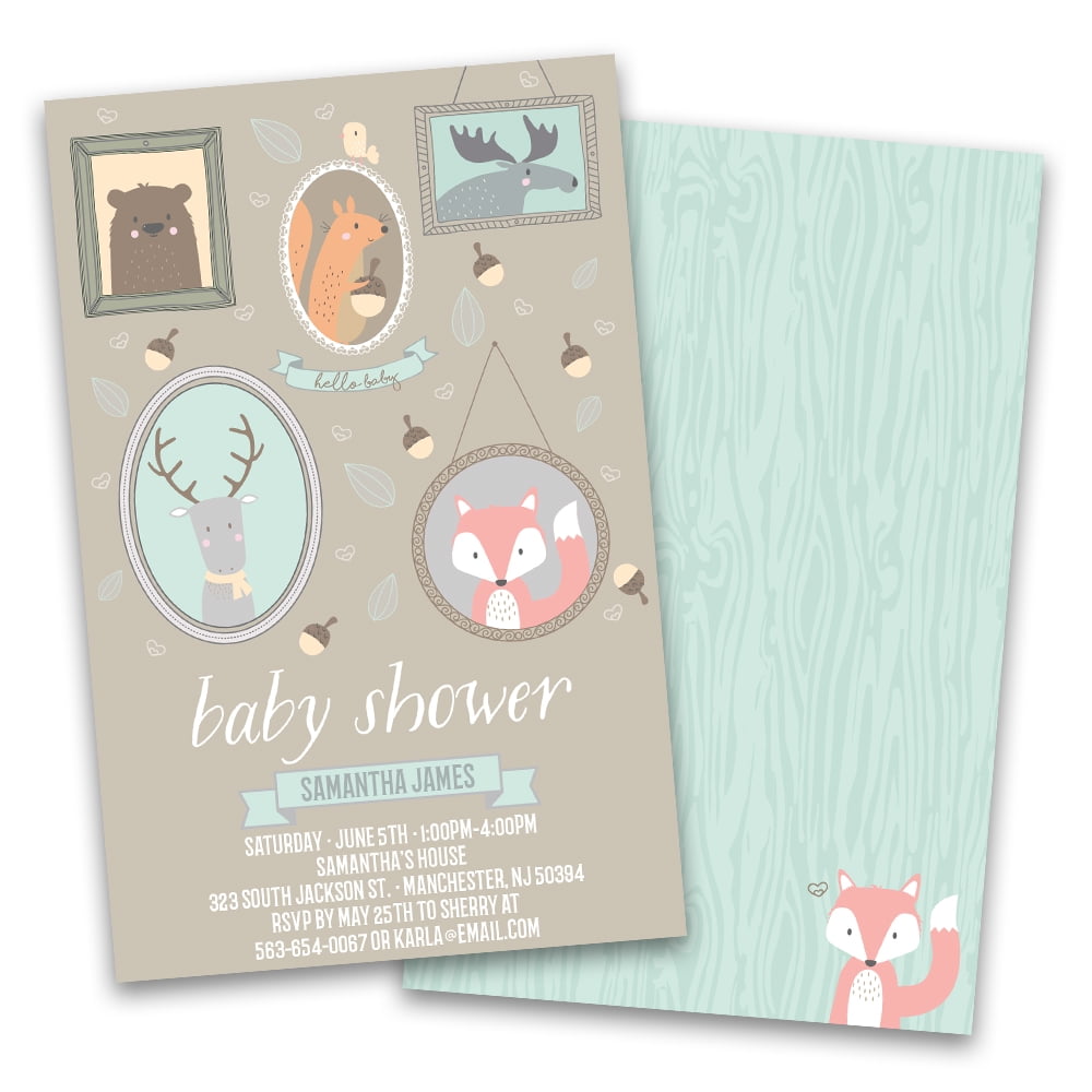 personalized baby shower invitations walmart