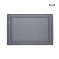 thumbnail image 2 of Billuyoard De manteles individuales trenzados para mesa, manteles individuales, posavasos de vino, cuenco de PVC, antideslizante, hogar, cocina, Hotel, Mostrada plata y negro 30*45cm Billuyoard HA082982-01, 2 of 6