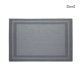 thumbnail image 2 of Billuyoard De manteles individuales trenzados para mesa, manteles individuales, posavasos de vino, cuenco de PVC, antideslizante, hogar, cocina, Hotel, Mostrada plata y negro 30*45cm Billuyoard HA082982-01, 2 of 6