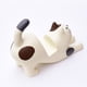 thumbnail image 2 of Soporte para teléfono móvil de gato - Soporte para teléfono móvil en forma de gatito de resina esculpida, gato crema con soporte para teléfono inteligente (blanco) brillar Electrónica, 2 of 4
