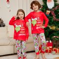 thumbnail image 1 of Pijamas Navideñas Traje de 2 piezas para padres e hijos, cómodo traje informal para el hogar Ygjytge Rojo*niño 13-14 años para Unisex, 1 of 9