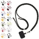 thumbnail image 2 of Cuerda universal para el cuello del teléfono móvil Hebilla a presión de metal ajustable Cordón con soporte antipérdida con tarjeta adhesiva Viajes al aire libre Senderismo Negro Verde Negro, 2 of 2