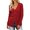 Red, variant on Women's Knitted V Neck Patchwork Button Up Cardigan Top Long Sleeve Draped Open Front Cardigan Sweater Duster Creme Cardigans Oversized Knit Cardigan Fuzzy Sweater Womens Long Cardigan