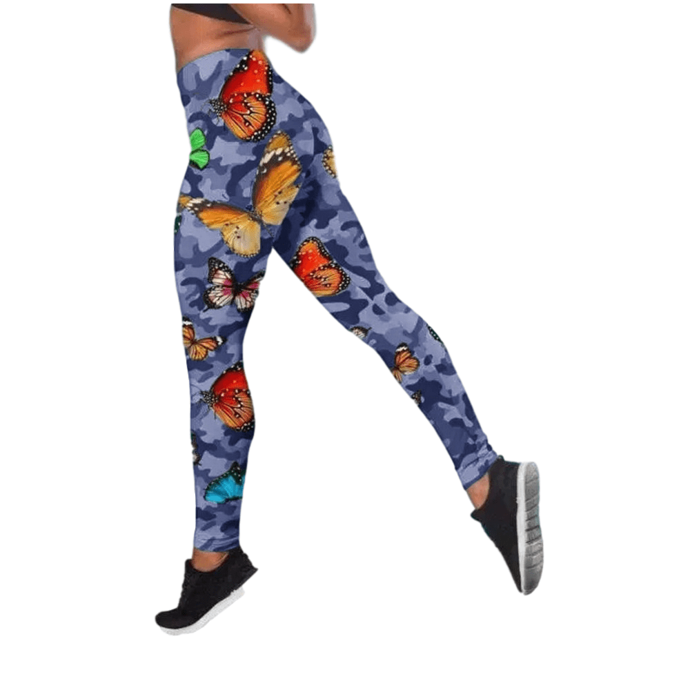butterfly print leggings