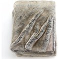 thumbnail image 1 of Luxury Faux Fur Oversized Throw Blanket with Plush Velvet Reverse, Fox Lynx or Gray Mink (Timber Wolf), 1 of 2