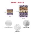 thumbnail image 7 of Purple Brown Kitchen Dish Towels for Drying Dishes Set of 2, Rustic Farmhouse Dog Paw Vintage Waffle Weave Microfiber Hand Tea Bathroom Towels Quick Dry & Absorbent Towel 12x12, 7 of 7