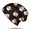 Black Christmas Santa Pattern, variant on Christmas Reindeer Snowflake Dot Pattern Slouchy Beanie Hat, Outdoor Running Beanie with Stretchy Fabric & Soft Texture, Heat Retaining Gifts for Birthday Christmas Thanksgiving