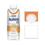 Nutren 2.0 Calorically-Dense Tube Feeding Formula (2.0 kcal/mL), Unflavored, 8.45 Fl Oz or 250 mL (Pack of 24)
