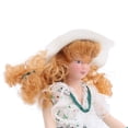thumbnail image 4 of Muñeca de porcelana en miniatura ANGGREK 1:12 vestido verde accesorio elegante, 4 of 8