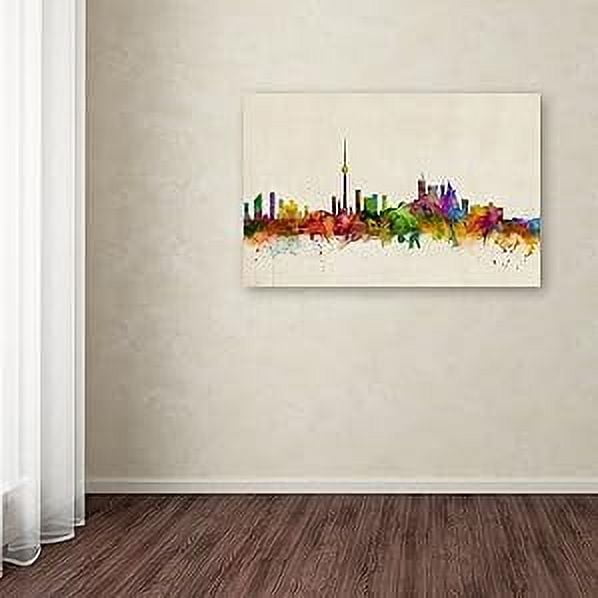 Trademark Fine Art "Toronto, Canada" Canvas Art by Michael Tompsett