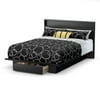 South Shore Holland Full/Queen Storage Platform Bed and Headboard, Multiple Finishes