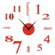 thumbnail image 1 of Calcomanías adhesivas modernas para reloj de pared Digital DIY para decoración del hogar, sala de estar y oficina, color rojo, 1 of 5