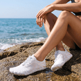 thumbnail image 2 of Women's Water Shoes Wide Toe Box Non Slip Quick Dry Beach Shoes Athletic Aqua Shoes for Swimming, White Size 8.5, 2 of 8