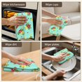 thumbnail image 6 of 2 Pcs Pioneer Flower Floral Print Pattern Kitchen Towels, Funny Microfiber Dish Towel Set, 18" X 26" Tea Towels, 6 of 6
