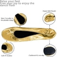 thumbnail image 3 of Chaussures Plates de Ballet Pliables Portables pour Femmes, Chaussons Enroulables pour Voyage Mariage, 3 of 4