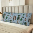 thumbnail image 5 of Disketp Camping Caravan Print Body Pillow Cover - Super Soft 20x54 Body Pillow Case,Long Side Hidden Zipper (without pillow core), 5 of 6