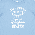 thumbnail image 4 of Inktastic Handpicked for Earth by My Great Grandma in Heaven Boys or Girls Baby T-Shirt, 4 of 5