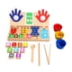 thumbnail image 2 of Juguetes de matemáticas con los dedos para sumar y restar. Juego educativo de desarrollo para el aprendizaje. Estilo B, 2 of 9