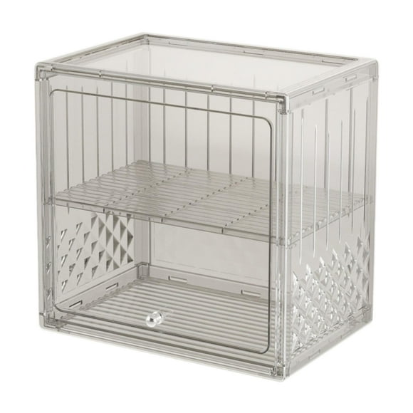 Contenedor de almacenamiento con tapa de doble capa caja de pan de gran capacidad portavasos de agua de vidrio para la cena para el restaurante
