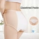 thumbnail image 5 of Ropa interior menstrual Prolriy para mujer, bragas menstruales de algodón ultrasuaves para posparto, talla XL, color beige, 5 of 8