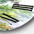 thumbnail image 3 of Designart 'Red Rustic House In The Country Side' Traditional Wall Clock, 3 of 5